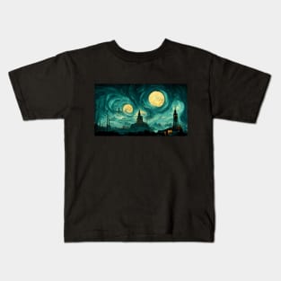 The Sky of Vincent Van Gogh (day5） Kids T-Shirt